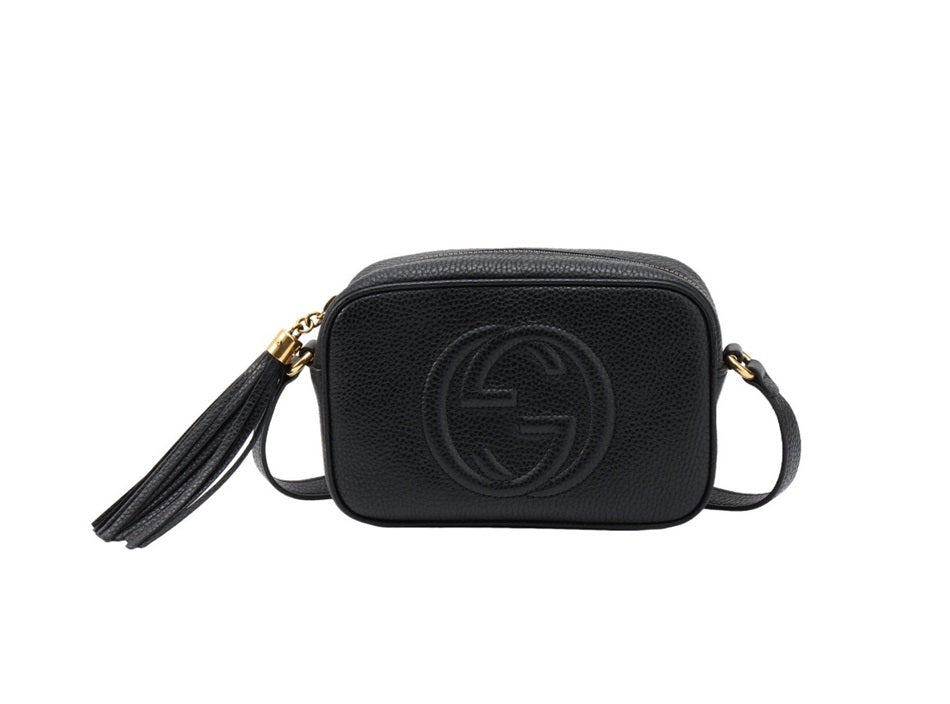 Gucci black purse shops with tassels