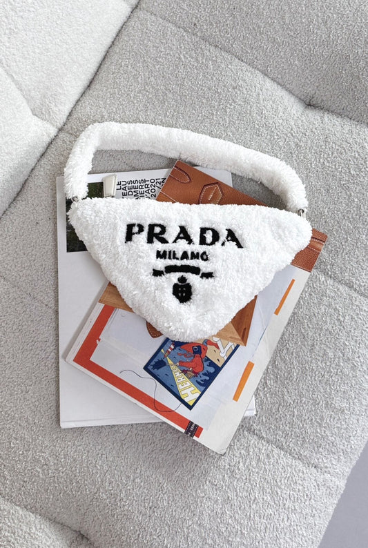 Prada Popular Triangle Logo Underarm bag Handbag