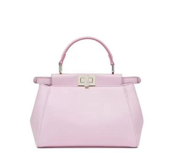 Fendi Mini Peekaboo Pink Shoulder Handbag