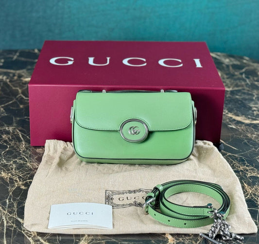 Gucci GG Mini Handbag Crossbody Bag Green