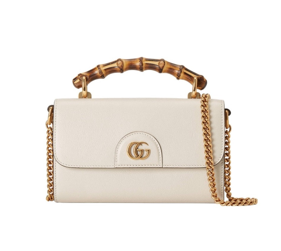 Gucci Diana Bamboo Mini Chain Bag Shoulder Crossbody Bag