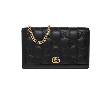 Gucci GG Black Metal Chain Square Bag Shoulder Crossbody Bag