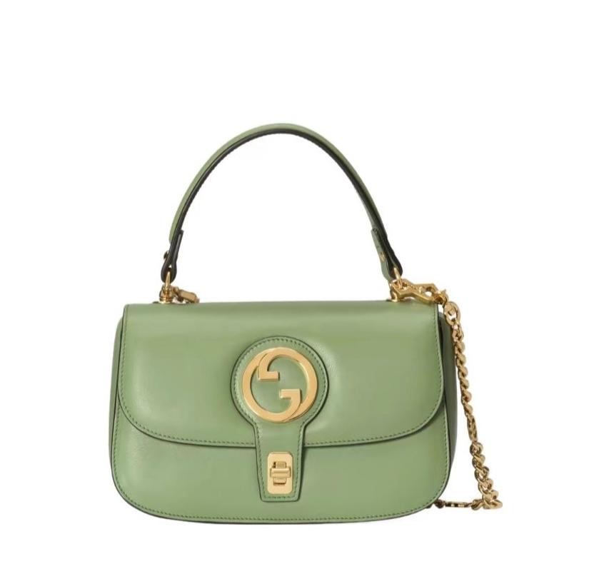 Gucci GG Blondie Gold Logo Handbag Shoulder Bag