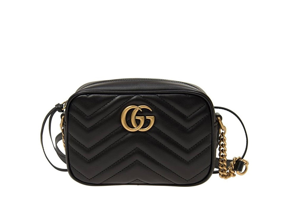 Gucci GG Marmont Black Camera Bag Shoulder Crossbody Bag