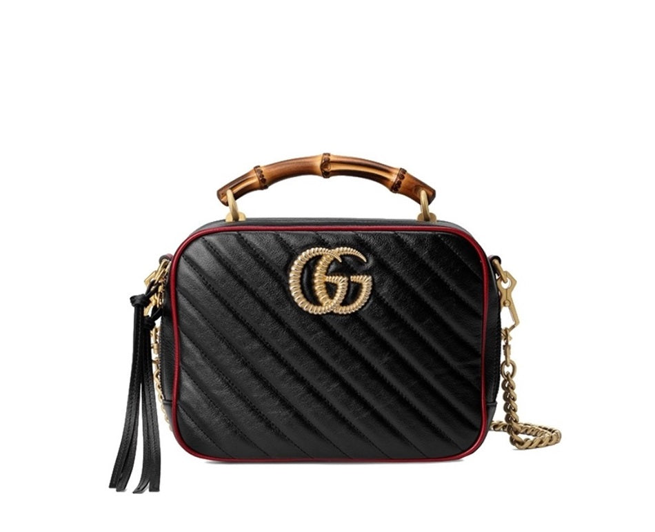 Gucci GG Marmont Bamboo Handbag Shoulder Bag