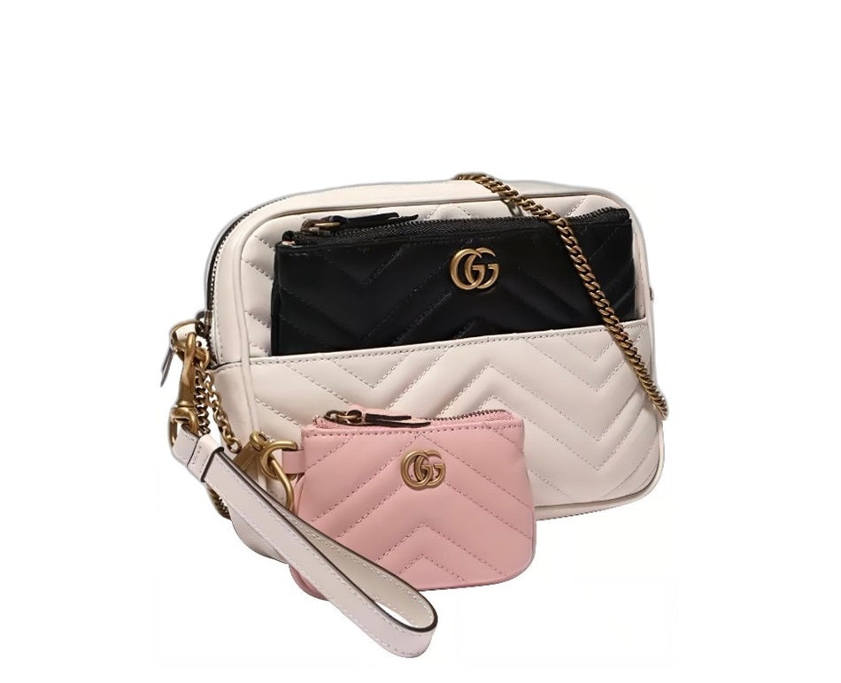 Gucci GG Marmont  Logo Three in One Chain Shoulder Bag