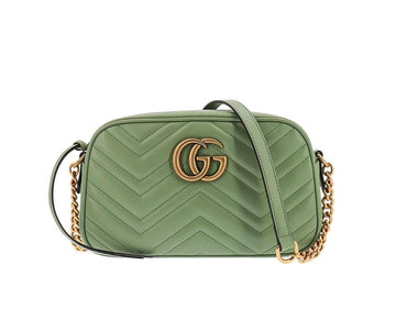 Gucci GG Marmont Chain Twill Shoulder Crossbody Bag