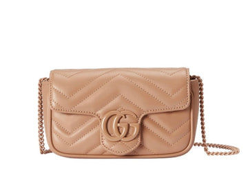 Gucci GG Marmont Mini Gold Label Chain Bag Shoulder Crossbody Bag