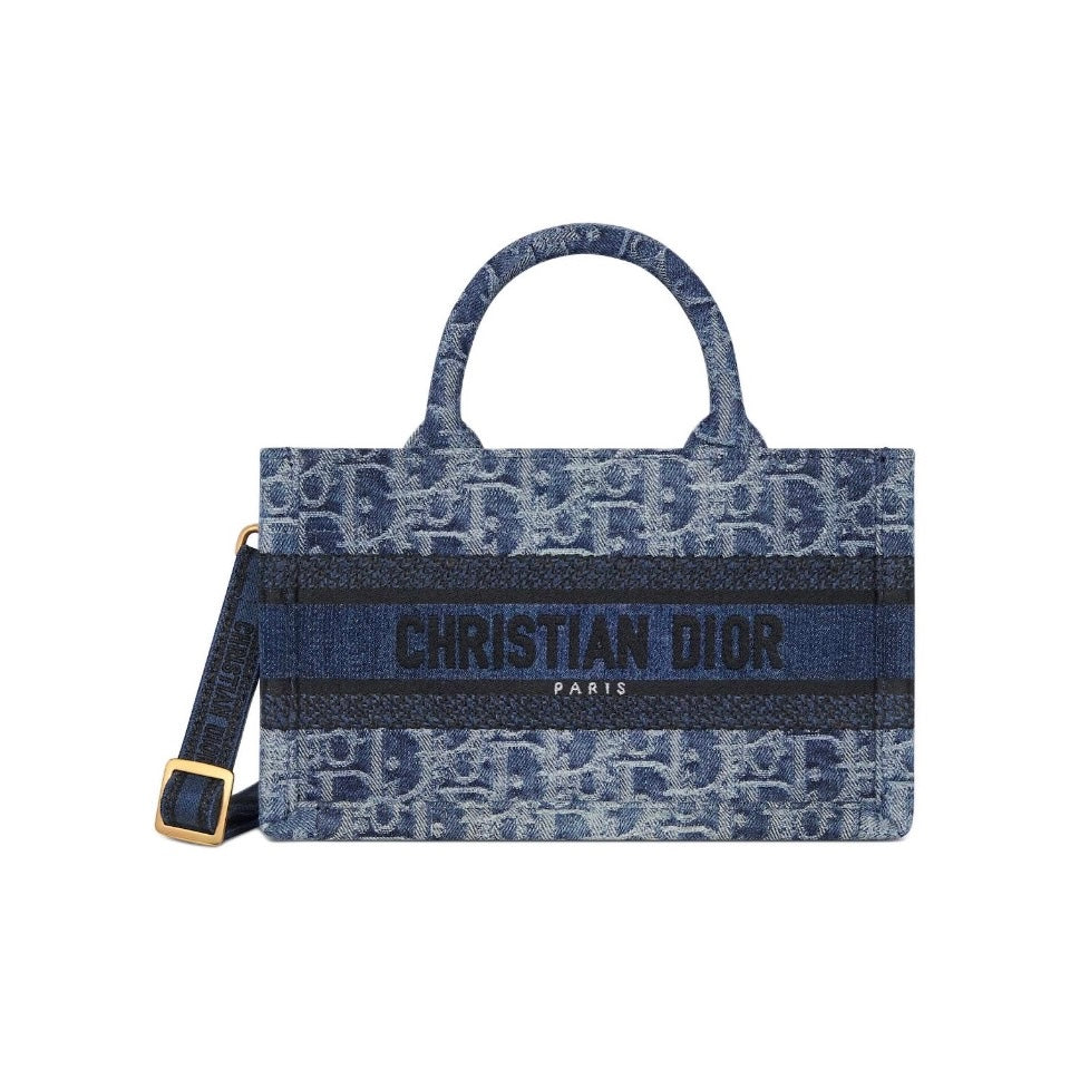 Dior Oblique Blue Mini Book Tote