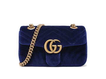 Gucci GG Marmont Velvet Chain Bag Shoulder Bag