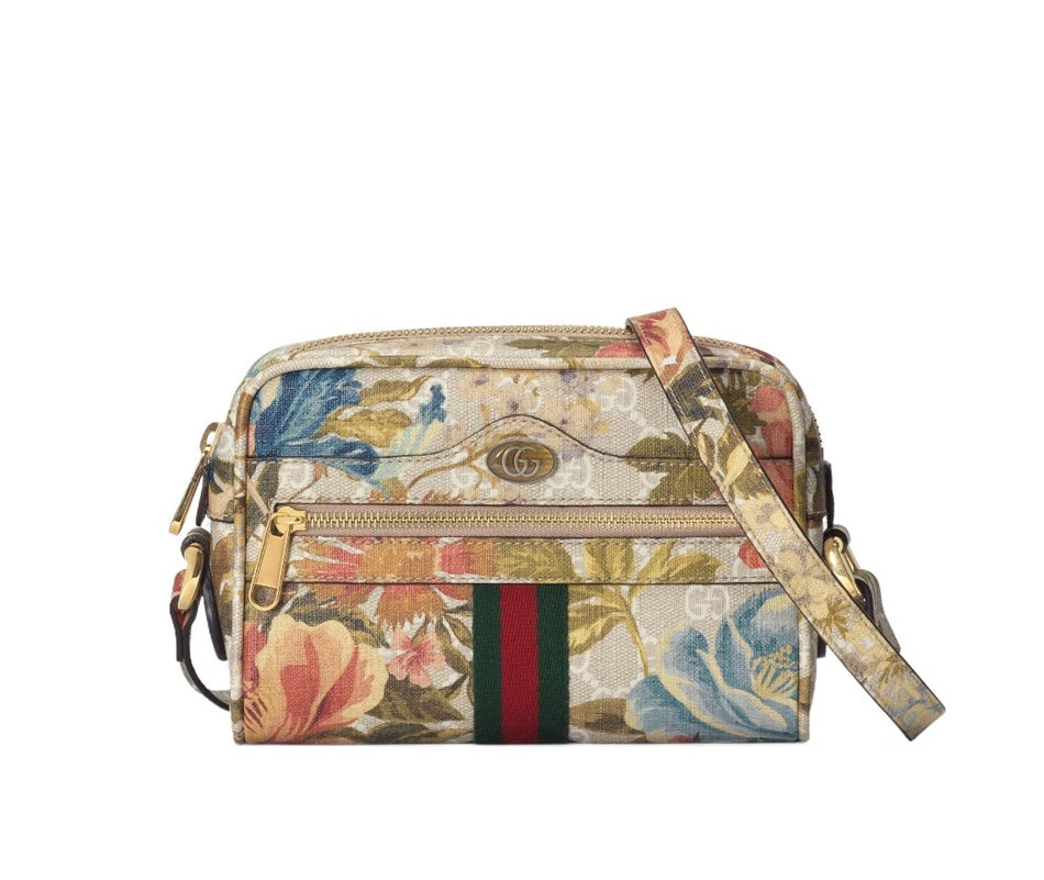 Gucci GG Ophidia Flower Pattern Mini  Shoulder Bag