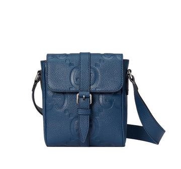 Gucci Jumbo GG Small Messenger Bag Shoulder Bag Blue