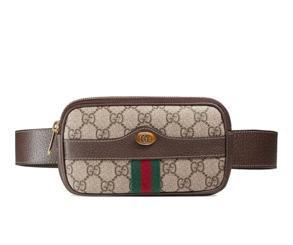 Gucci Ophidia Striped Ribbon Mini Waist Bag Chest Bag