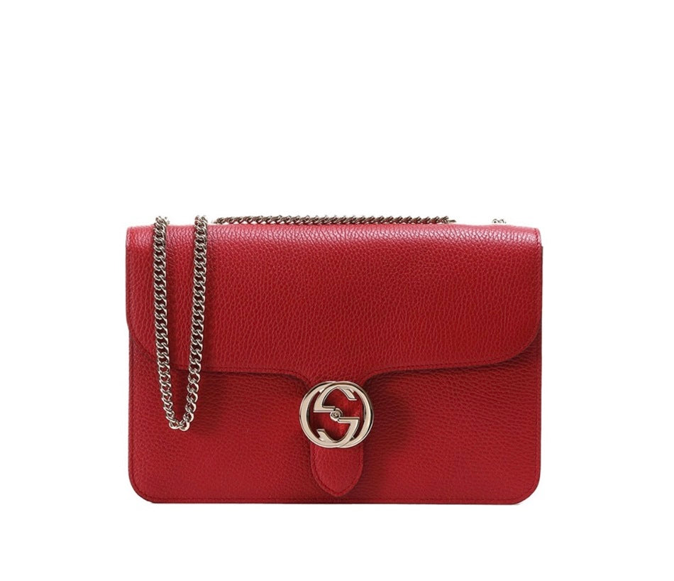 Gucci GG Red Organ Chain Bag Shoulder Crossbody Bag