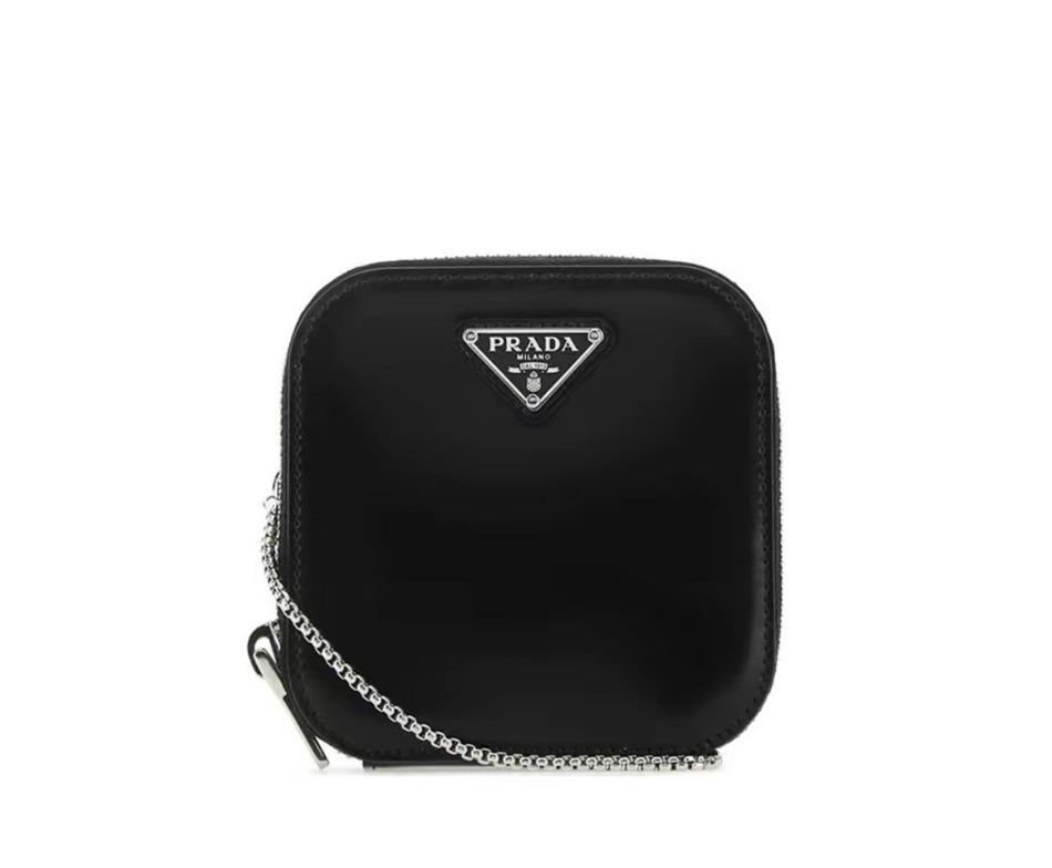 Prada Limited Edition Triangle Logo Wallet Mini Shoulder Bag