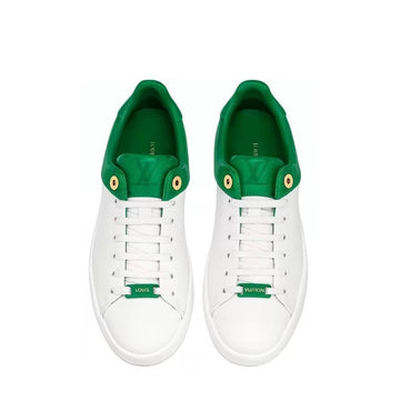 Louis Vuitton Frontrow Cowhide Leather Sneakers for Women white