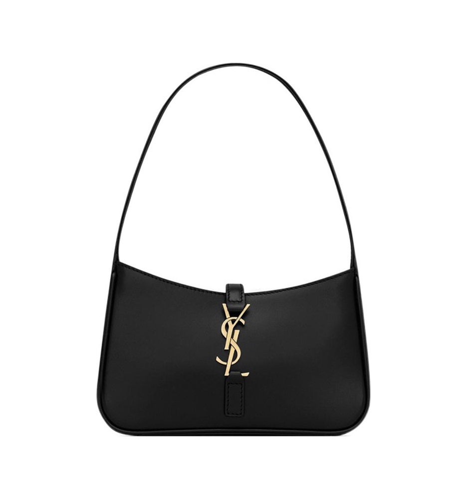 YSL Saint Laurent Hobo LE 5 À 7 Leather Handbag Shoulder Bag