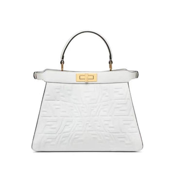 Fendi Peekaboo ISeeU Medium White Handbag Shoulder Handbag