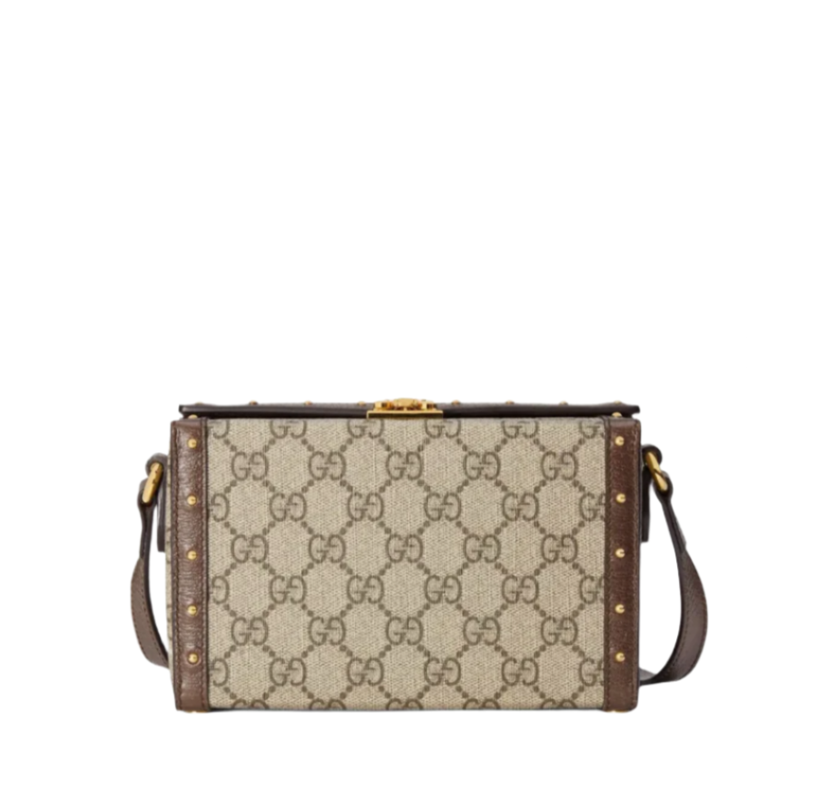Gucci GG Supreme Rivet Box Bag Shoulder Crossbody Bag