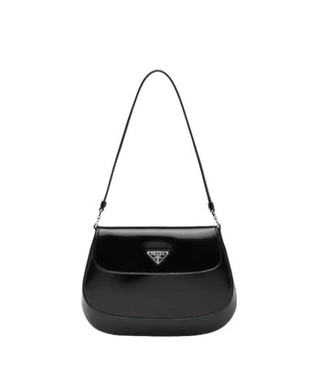 Prada Cleo Brushed Leather Shoulder Bag Small