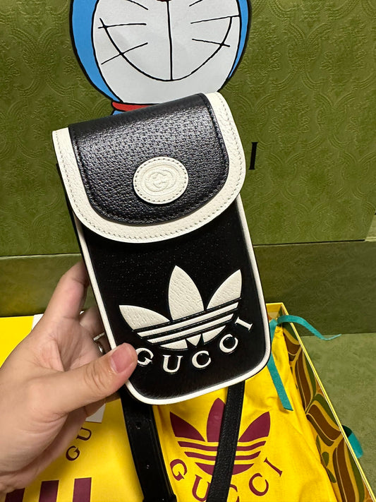 Gucci ×Adidas Phone Holder Cross-Body Bag