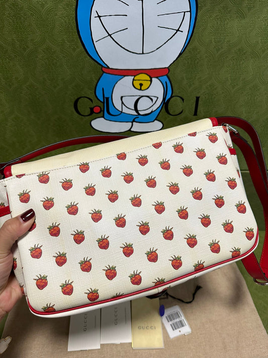 Gucci Strawberry Flower Fairy Shoulder Bag