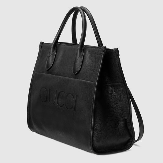 Gucci Embossed Logo Tote Bag Shoulder Bag