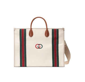 Gucci GG Red Green Tote Bag Shoulder Bag