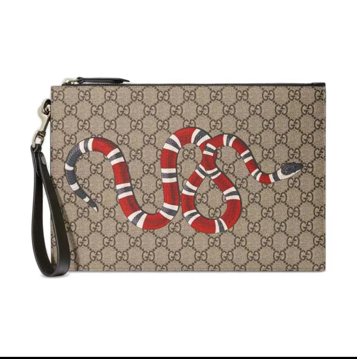 Gucci GG Supreme Coral Snake Handbag