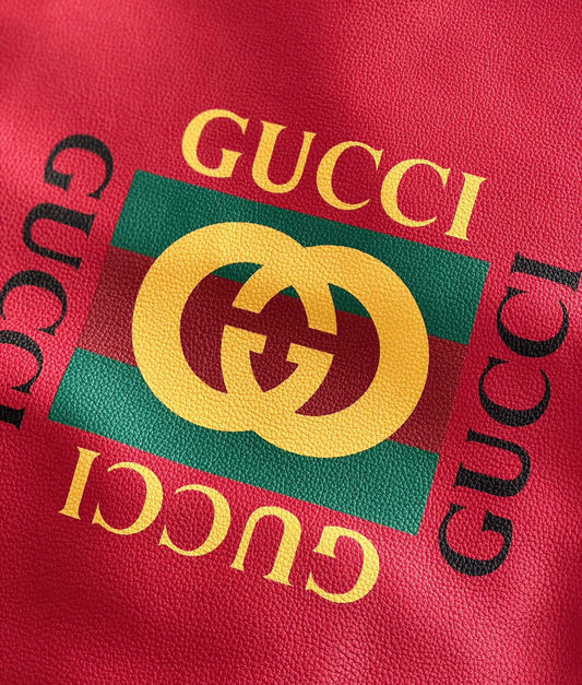 Gucci Print Red Backpack Drawstring Tote Bag