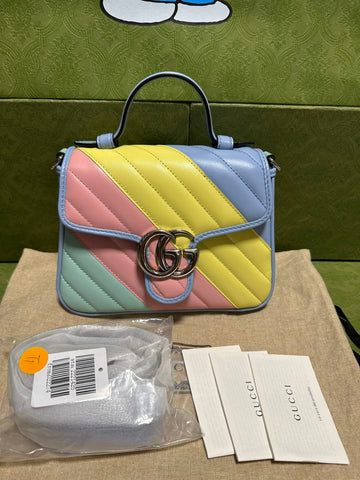 Gucci Marmont Color Block Handle Bag Shoulder Bag