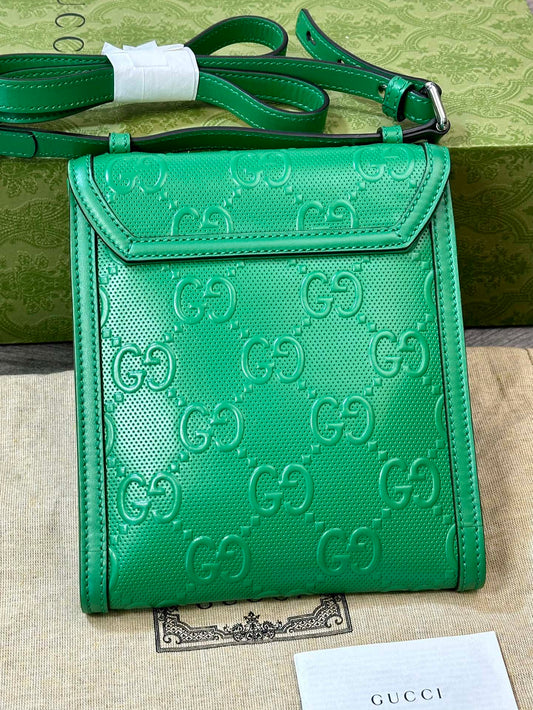 Gucci Supreme Embossed Phone Holder Shoulder Bag