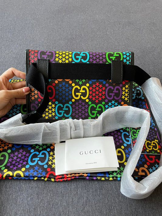 Gucci Supreme Psychedelic Waist and Chest Bag