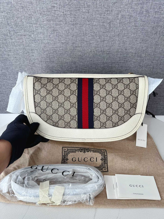 Gucci Ophidia Knitted Strap Shoulder Bag