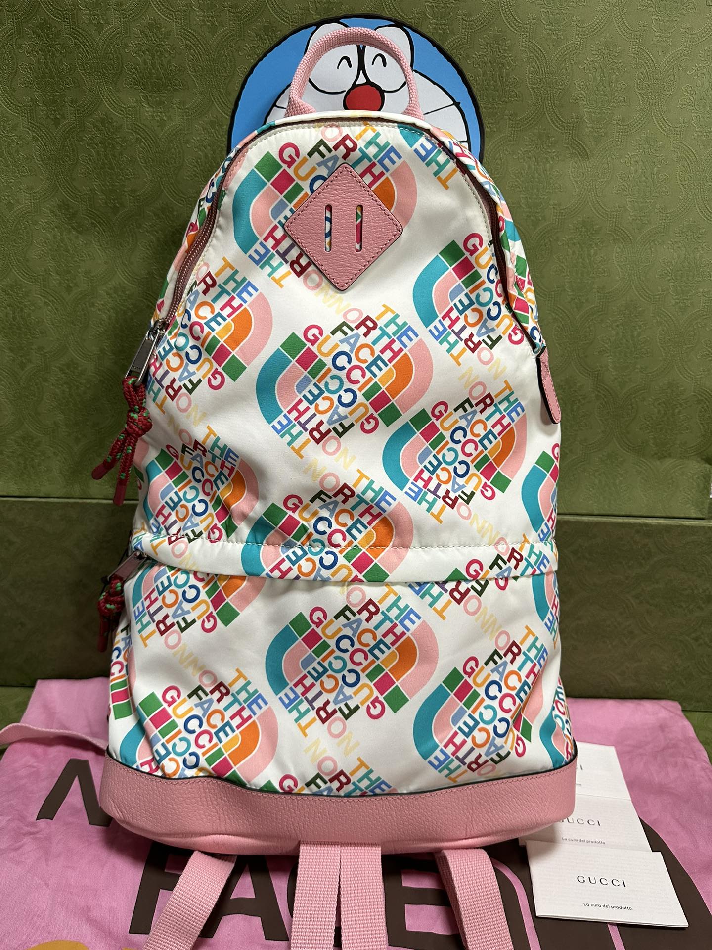 Gucci × The North Face Co-branded Pink Backpack