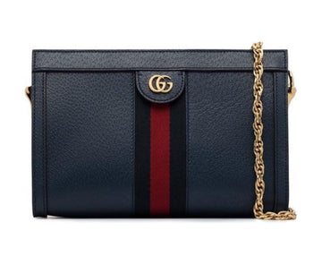 Gucci Ophidia Striped Woven Belt Chain Bag Shoulder Bag