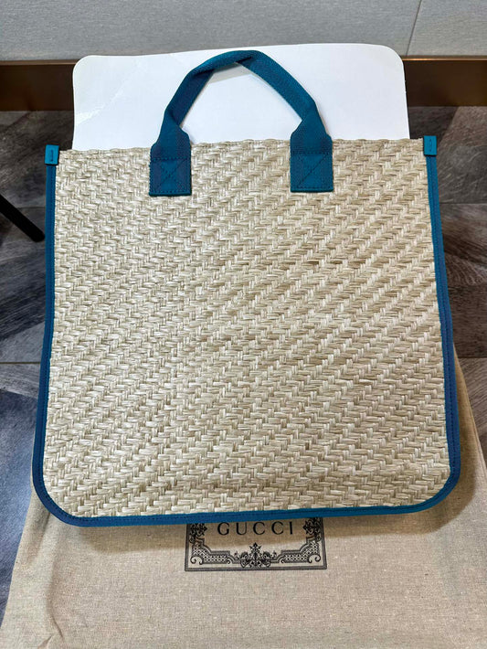 Gucci Tote Grass Woven Children's Bag Handbag