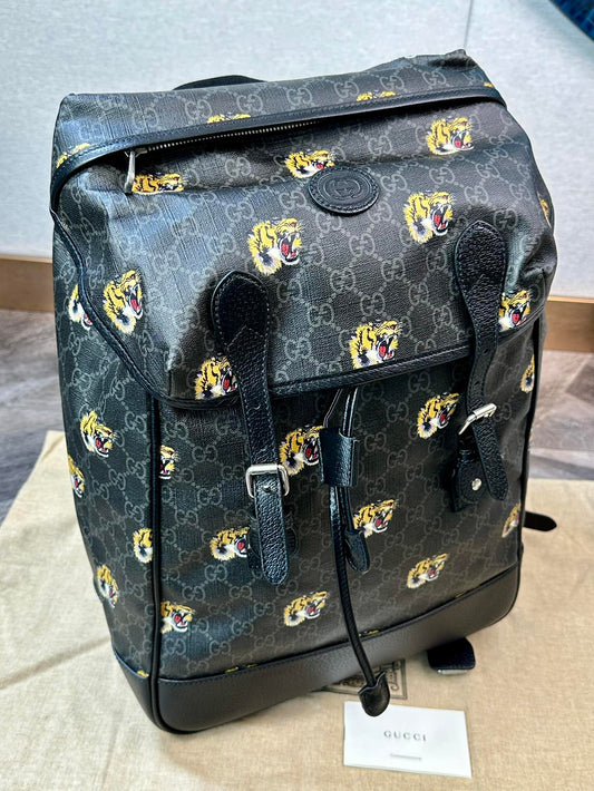 Gucci Supreme Tiger Print Backpack