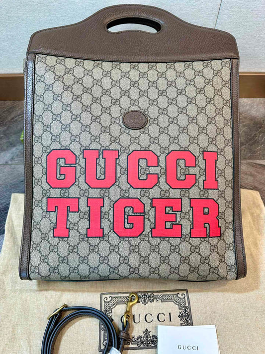 Gucci GG Retro Supreme Vertical Tote Bag Shoulder Bag