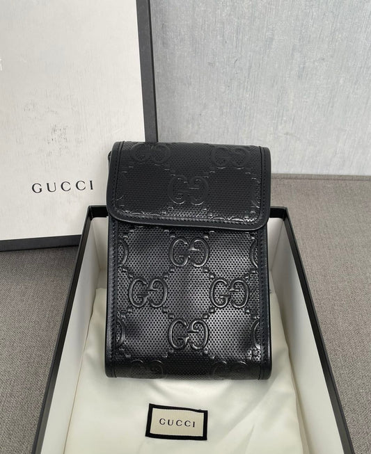 Gucci GG Embossed Mini Shoulder Crossbody Bag