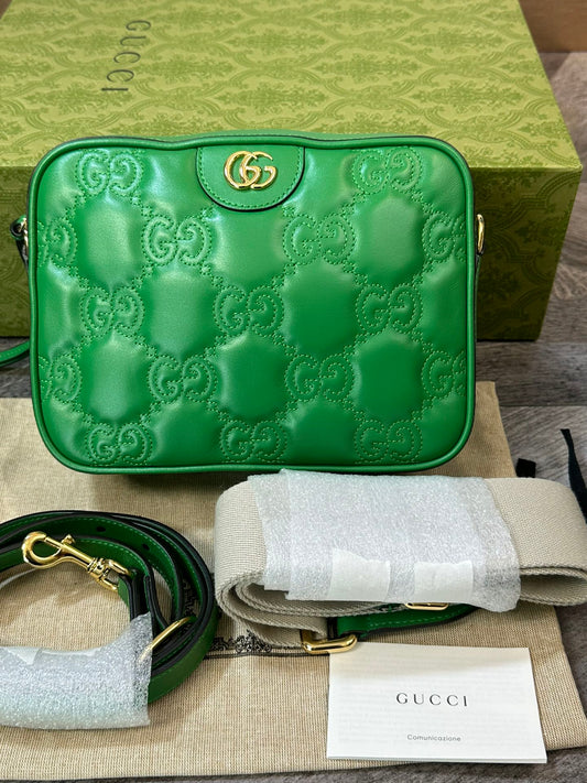 Gucci GG Matelasse Relief Camera Bag Shoulder Crossbody Bag