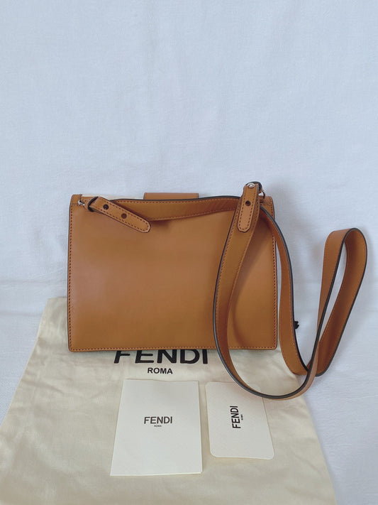 Fendi FF Baguette Printed Shoulder Crossbody Bag