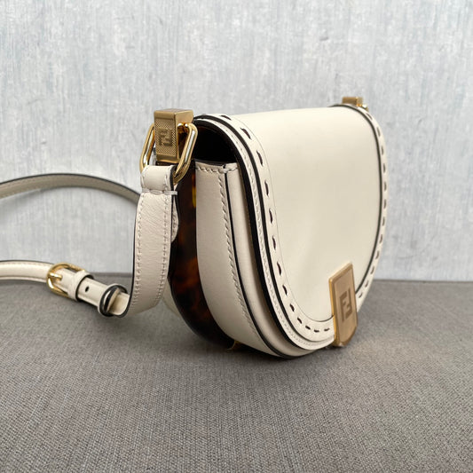 Fendi Moonlight Gold Label Saddle Bag Shoulder Crossbody Bag