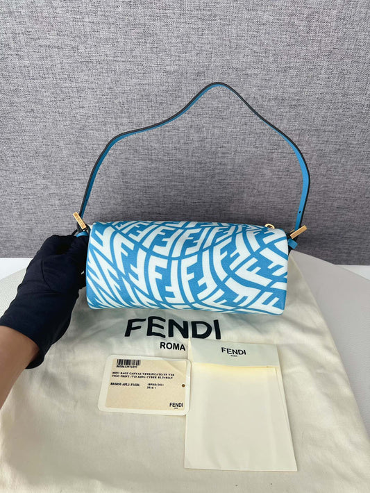 Fendi FF Printed Handbag Underarm Bag