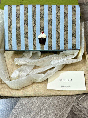 Gucci Supreme Ice-cream Splicing Striped Chain Pack