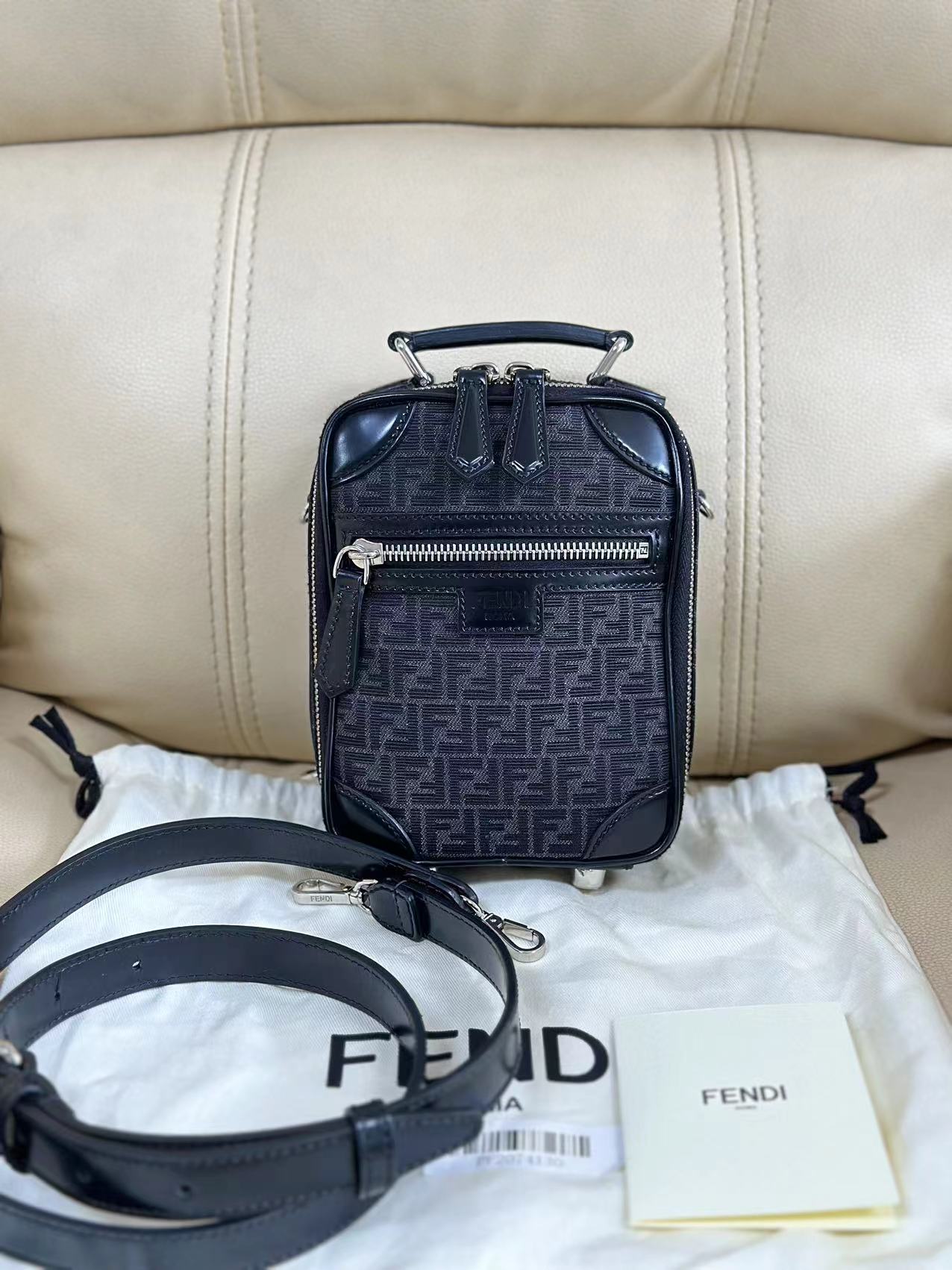 Fendi FF Mini Men's Handbag Crossbody Bag