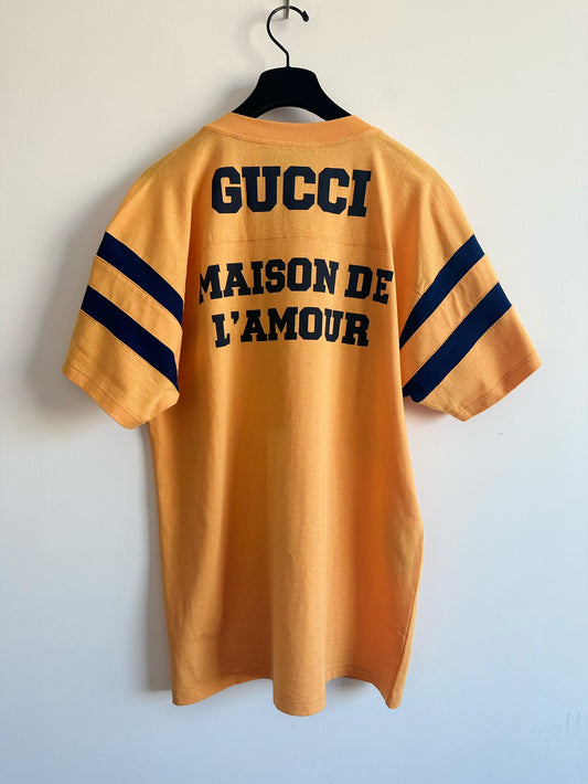 Gucci Round Neck Straight Tube Printed T-shirt