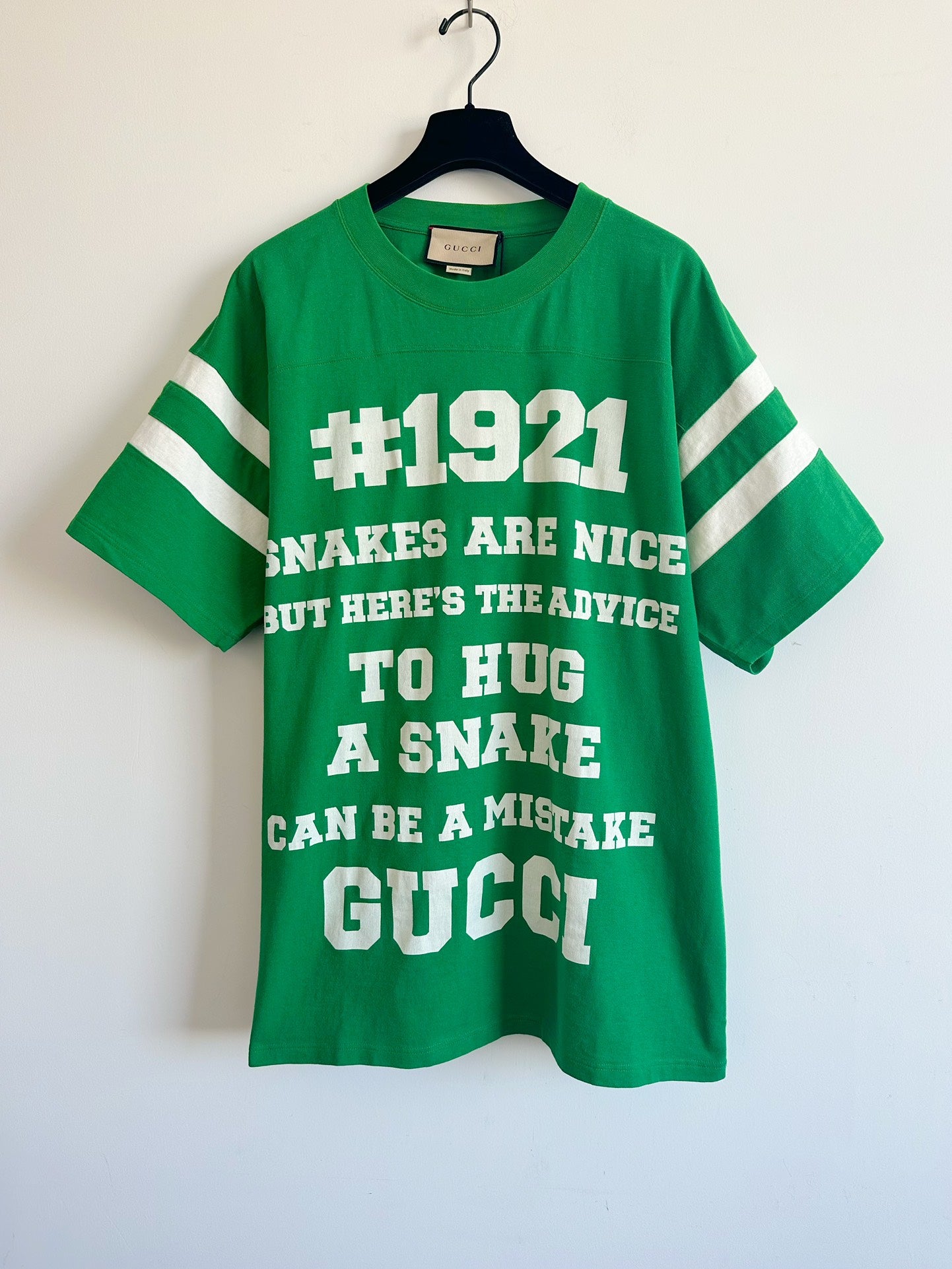 Gucci 1921 To Hug a Snake Printed Green T-shirt