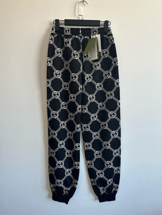 Gucci Black Lace Up Sports Pants