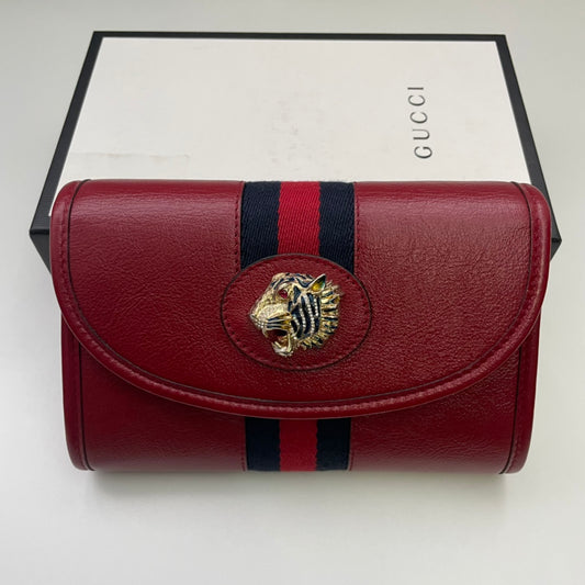 Gucci Enamel Tiger Head Stripe Chain Shoulder Bag